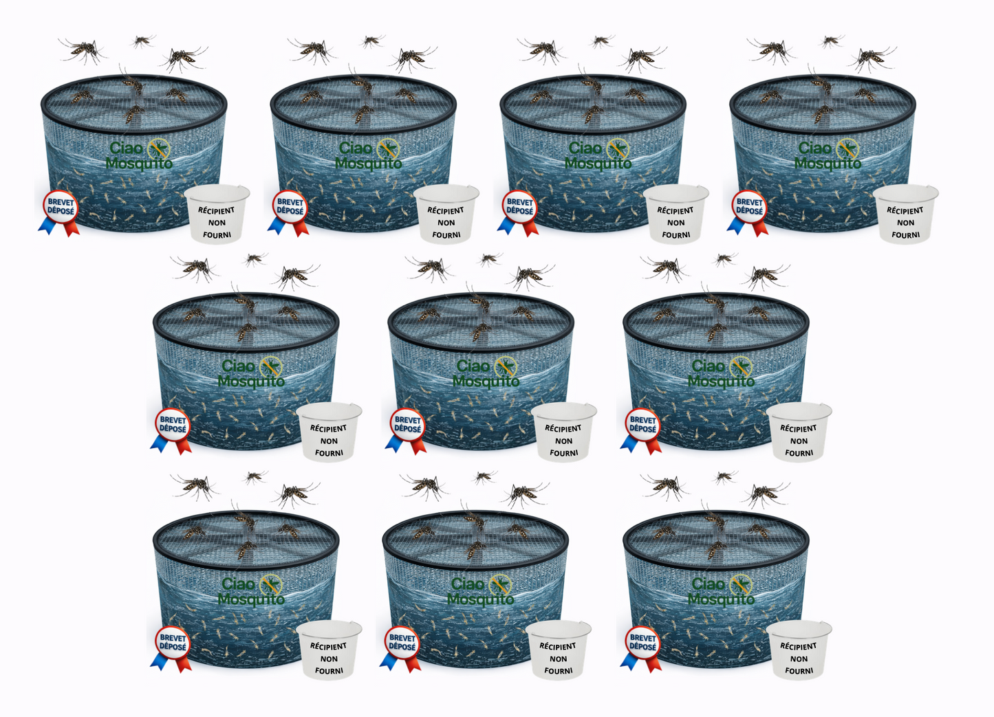 Piège à Larves de Moustiques Anti-Moustique Naturel Ciao Mosquito®