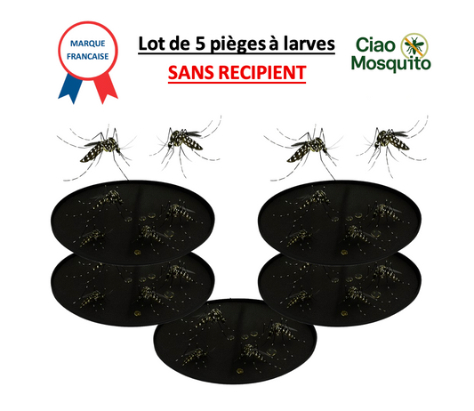 Piège à Larves de Moustiques Réutilisable | Anti-Moustique Naturel et Écologique | sans Insecticide, sans Produit Chimique | pour Jardin, Balcon, Pot de Fleur, Terrasse Ciao Mosquito®