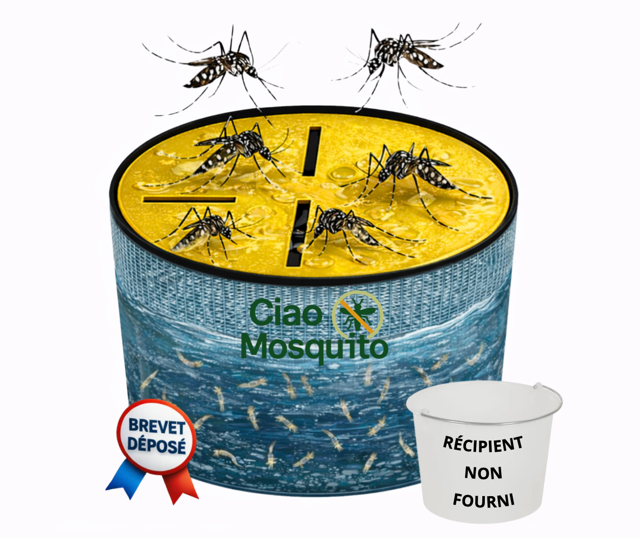 Piège à moustique avec un récipient Ciao Mosquito
