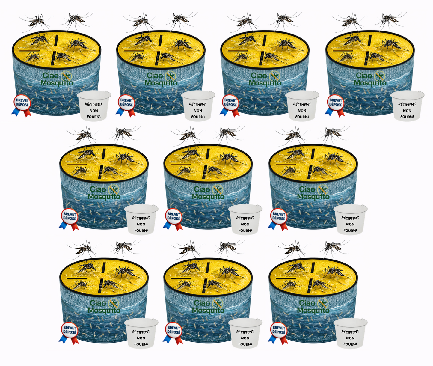 Piège à moustique avec un récipient Ciao Mosquito