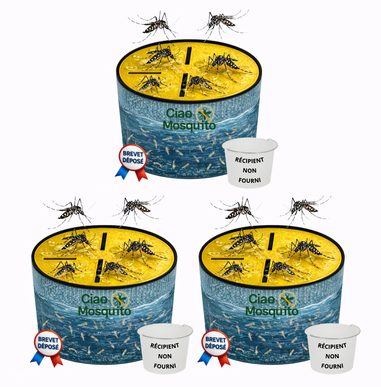Piège à moustique avec un récipient Ciao Mosquito