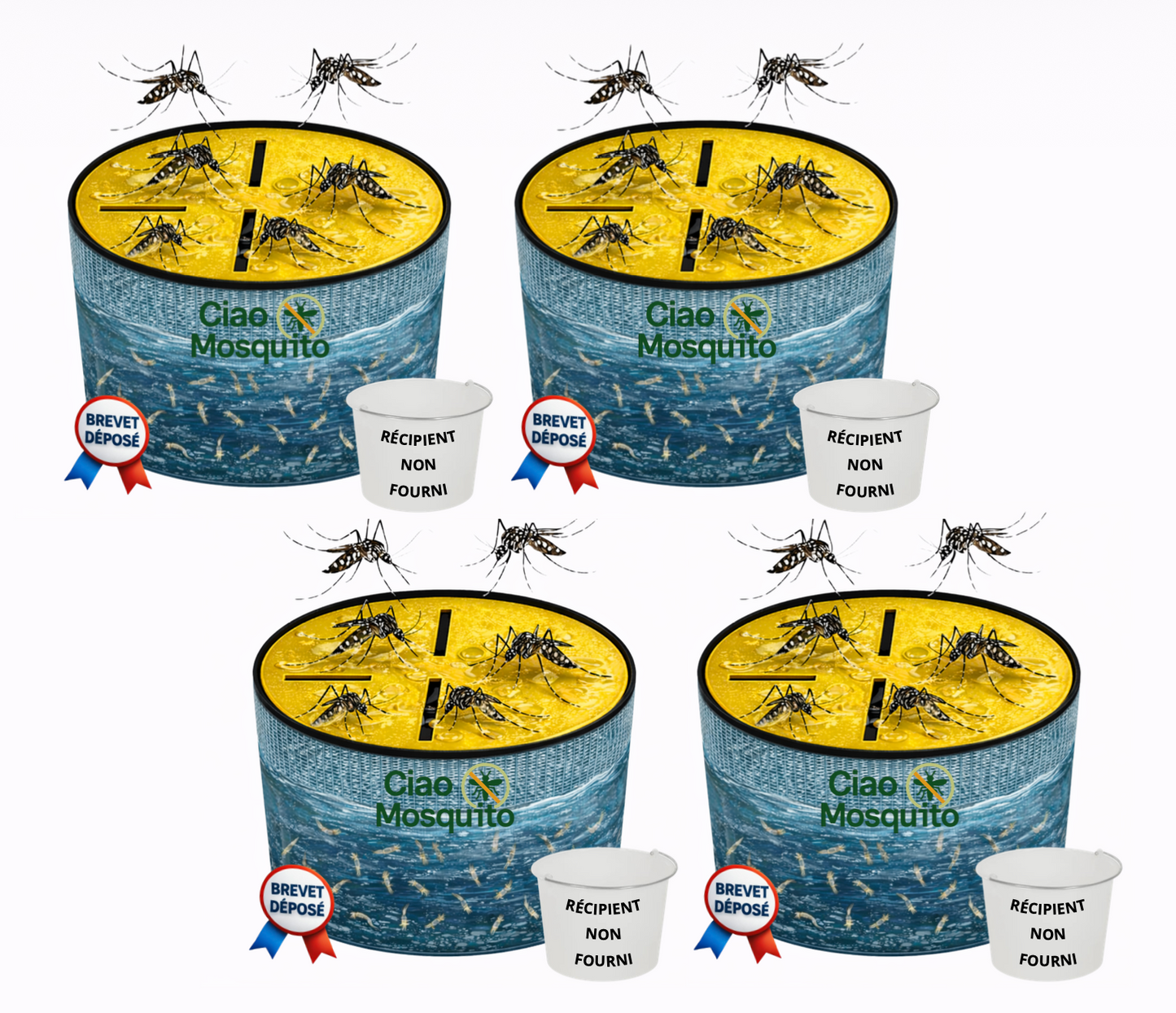 Piège à moustique avec un récipient Ciao Mosquito