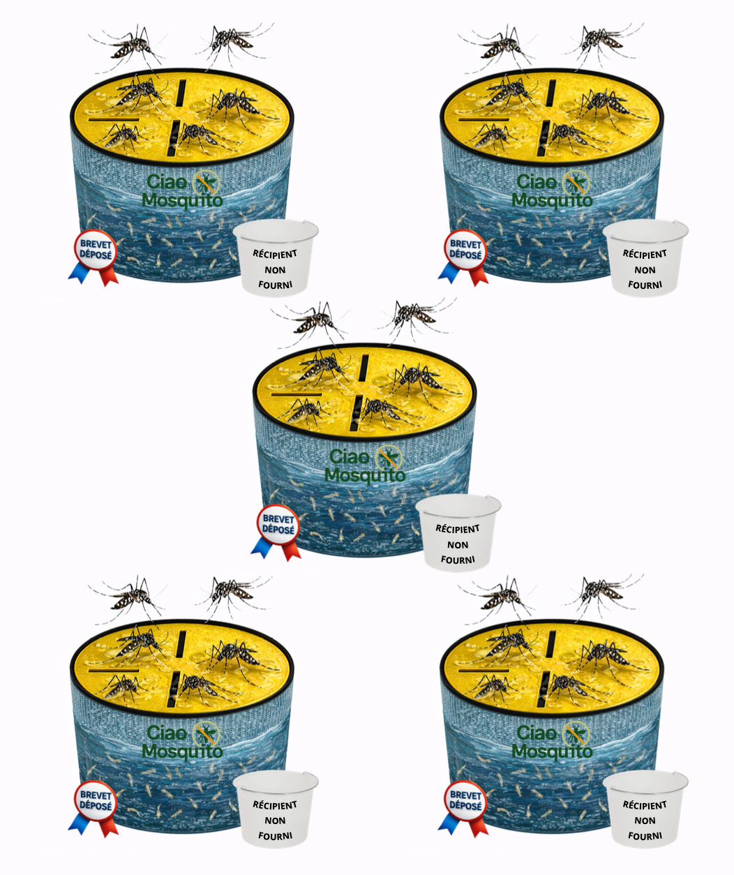 Piège à moustique avec un récipient Ciao Mosquito